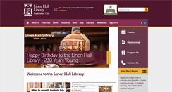 Desktop Screenshot of linenhall.com